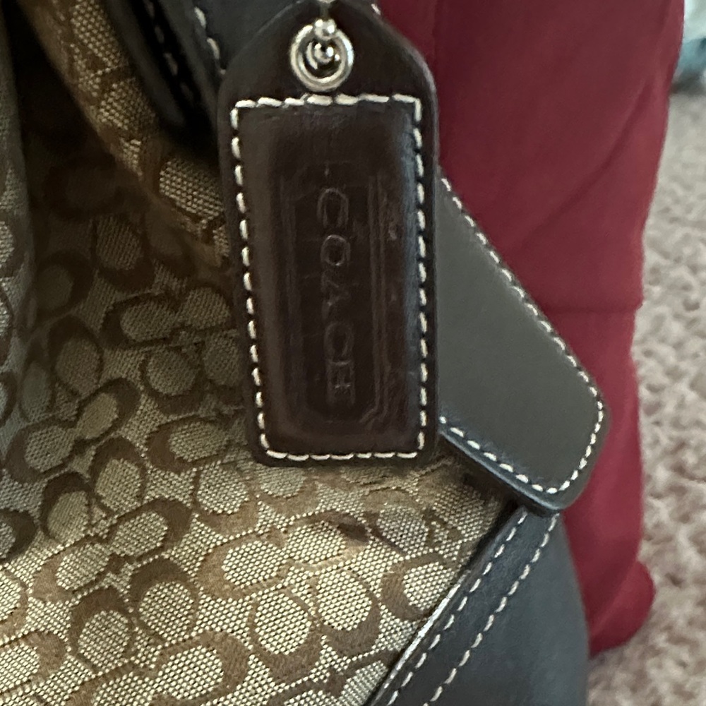 Coach vintage monogram,jacquard  drawstring Crossbody bag - Picture 4 of 11